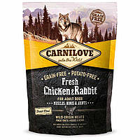 Сухой корм для взрослых собак всех пород Carnilove Fresh Chicken & Rabbit 1,5 кг (курица и кролик) i