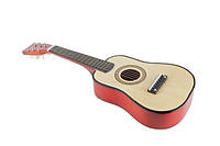 Игрушечная гитара с медиатором M 1369 деревянная Натуральный , Лучшая цена