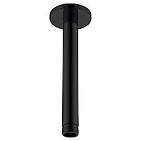 IMEX Кронштейн для душової лійки зі стелі 165 мм, чорний матовий