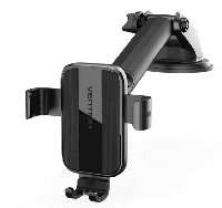 Автотримач Vention Auto-Clamping Car Phone Mount With Suction Cup Black (KCOB0)
