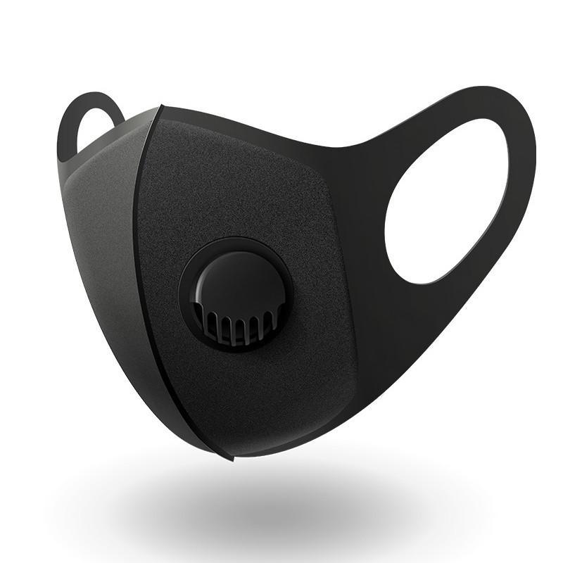 Маска Fashion Пітта Pitta mask для захисту органів дихання з клапаном Чорний