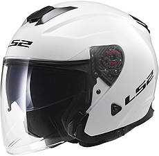 МОТОШОЛОМ ВІДКРИТИЙ LS2 OF521 INFINITY SOLID КОЛІР WHITE