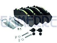 Комплект колодок тормозного диска BPW SB4309T, SB4345T/ TRAILER (WVA 29167) EMMERRE 960997/C Techno Brake