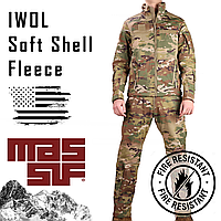 Огнестойкий л-софтшелл-ф комплект, Размер: XL/R FREE IWOL L-Soft Shell Fleece-Lined Set FR Цвет: Scorpion