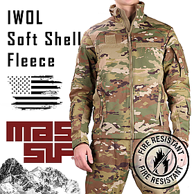 Вогнестійка лам-софтшелл-фліс куртка, Розмір: M/R FREE IWOL L-Soft Shell Fleece-Lined Jacket FR Колір: Scorpion