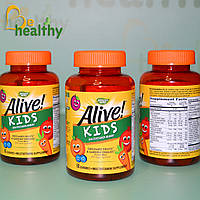 Комплекс мультивитаминов для детей, Nature's Way, Alive!, вишня, апельсин и виноград, 60 жевательных конфет