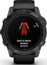 Смарт-годинник Garmin Epix Pro Gen 2 47mm Slate Gray w. Black Band (010-02803-00/01), фото 4