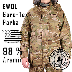 Вогнестійка гортекс куртка, Розмір: X-Large Regular, FREE EWOL Gore-Tex Parka FR, Колір: MultiCam