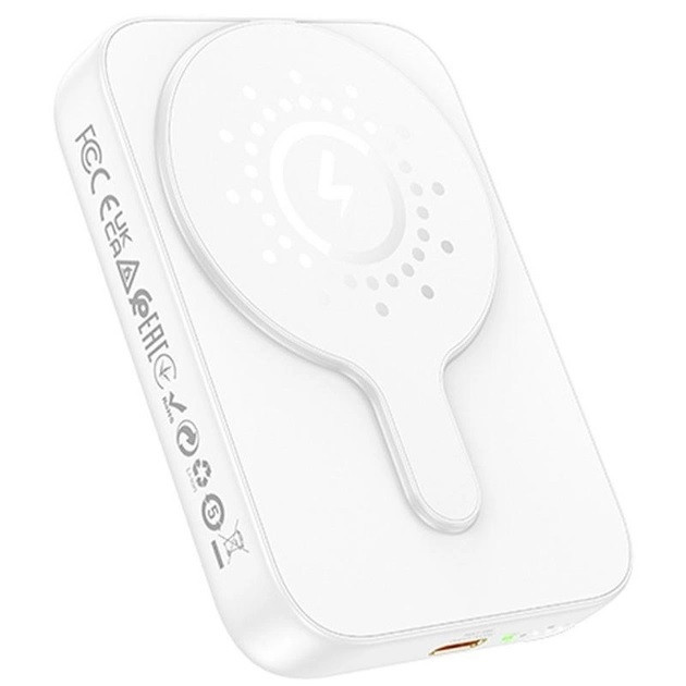 Портативний акумулятор Hoco J117A MagSafe Wireless Powerbank USB Type-C PD20W Білий