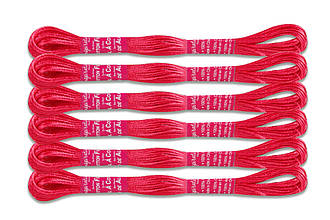 Нитка муліне, неонова, 8 м, малинова