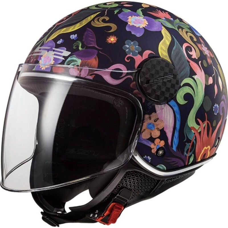 МОТОШОЛОМ ВІДКРИТИЙ LS2 0F558 SPHERE LUX BLOOM КОЛІР BLUE PINK