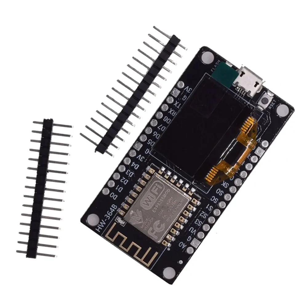 Плата NODEMCU WIFI та ESP8266, 0.96" OLED, micro USB, 3.3V