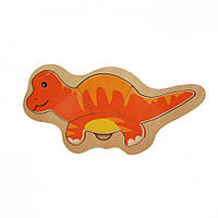 Деревянная игрушка Пазлы MD 2283 Динозавр оранжевый , Лучшая цена