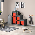 Стелаж TROFAST сірий з контейнерами 99x44x94 cm IKEA 795.268.63, фото 4