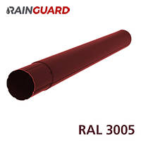 Металева водостічна труба RainGuard 87мм / 3м RAL 3005