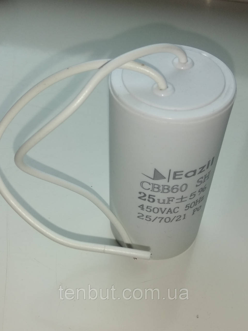 Конденсатор робочий CBB60 / 25 мкФ±5% / 450 В. / 50/60 Hz . Розмір 75Х38 мм.