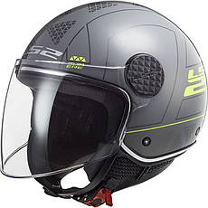 МОТОШОЛОМ ВІДКРИТИЙ LS2 0F558 SPHERE LUX LINUS КОЛІР NARDO GREY