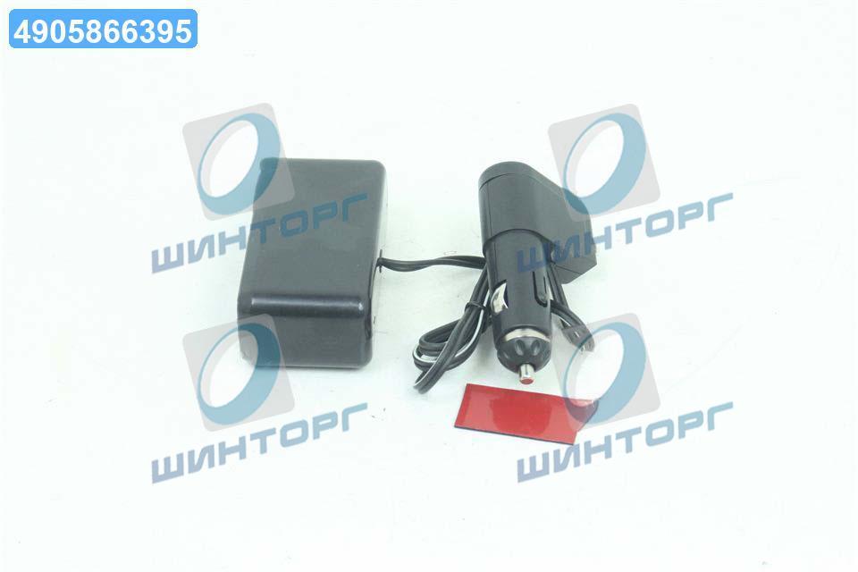Розгалужувач прикурювача, 3в1, USB, 1000mA, подовжувач, LED индикатор,  WF-024 UA60