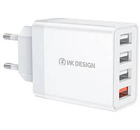 Сетевое зарядное устройство USB WK WP-U125-White белое h