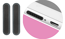 Сітка захисна 16x4 мм пилозахисний фільтр динаміка мікрофона наліпка стікер смартфона телефона чорна