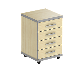 Тумба (410х400х630) М 200 клен/сірий