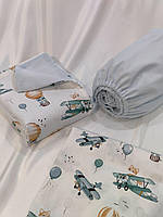 Детский постельный комплект, хлопок, пошив разных размеров