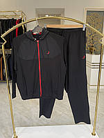Чорний чоловічий спортивний костюм Borcan Club 15073 Туреччина батал великі розміри 3XL