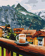 Картина по номерам BrushMe "Капучино с горным привкусом" 40х50см BS52596