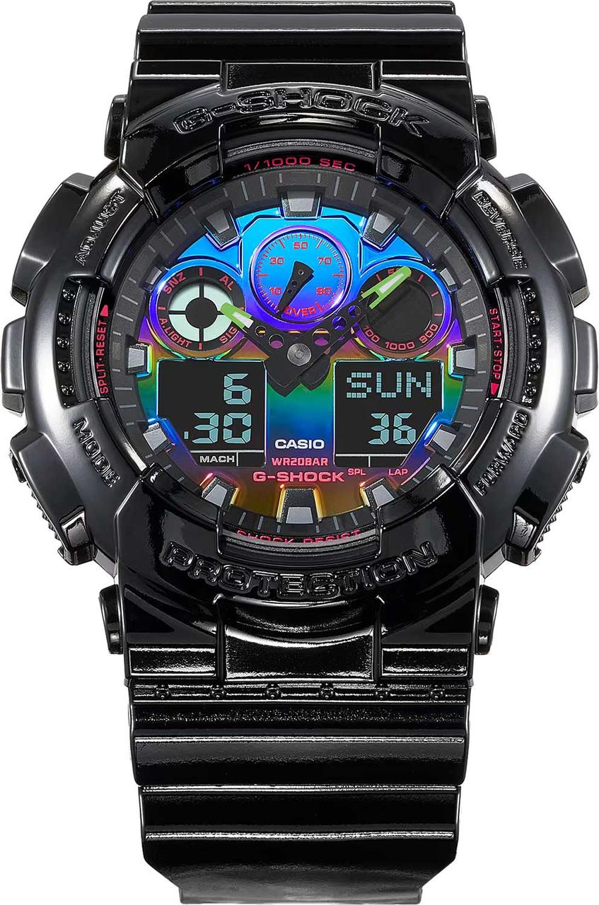 Часы Casio G-SHOCK GA-100RGB-1AER Black