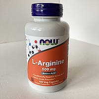 Now L-Arginine, L-аргінін, 500 мг, 100 капсул