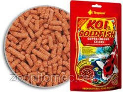 Корм для ставкових риб KOI & Gold Super COLOR Sticks 11L /1,3 kg TROPICAL