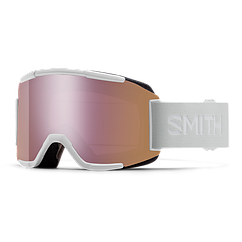 Гірськолижна маска Smith Squad White Vapor 2 Лінзи ChromaPop Everyday Rose Gold Mirror S2 / Yellow S1