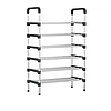 Полиця-стійка-органайзер для взуття на 6 полиць Shoe Rack TW555 Чорна, фото 3