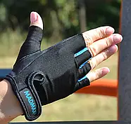 Рукавички для фітнесу MadMax MFG-251 Rainbow Turquoise XS, фото 4