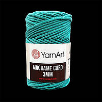 YarnArt Macrame Cord 3 mm, Зеленая бирюза №783