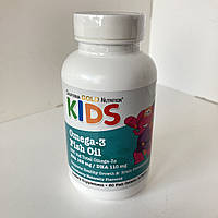 California gold nutrition Kids omega 3 (oslomega )для дітей з полуничним смаком, 60 желатинових капсул