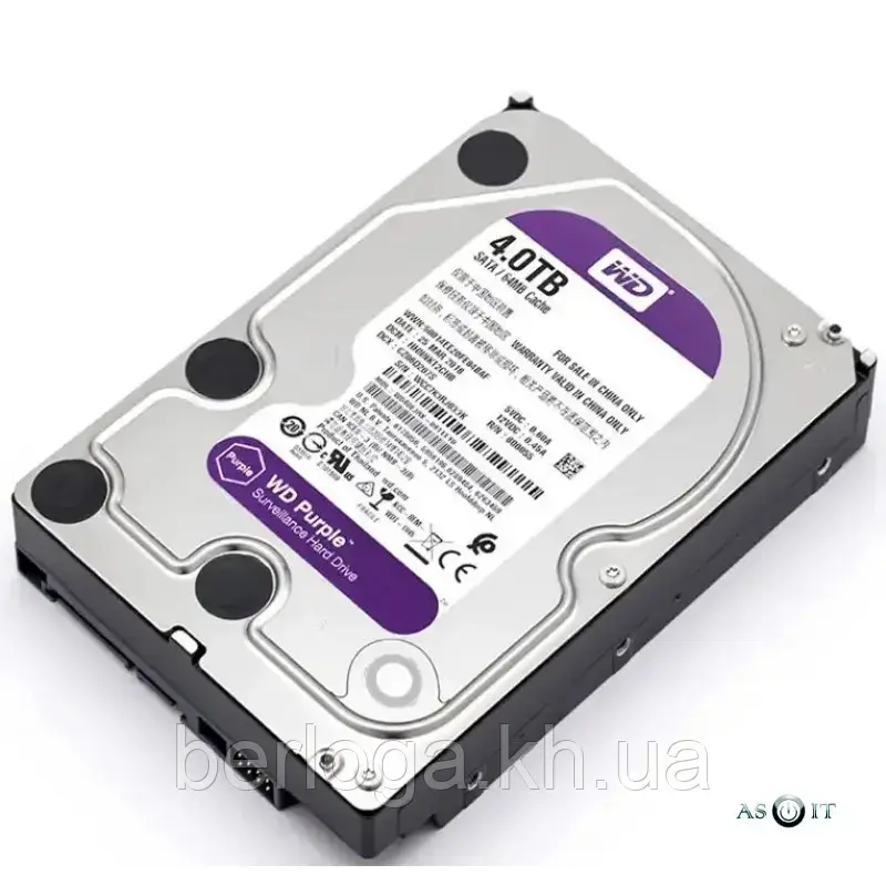 Жорсткий диск WD Purple 4Tb (WD40PURX-69N96Y0)