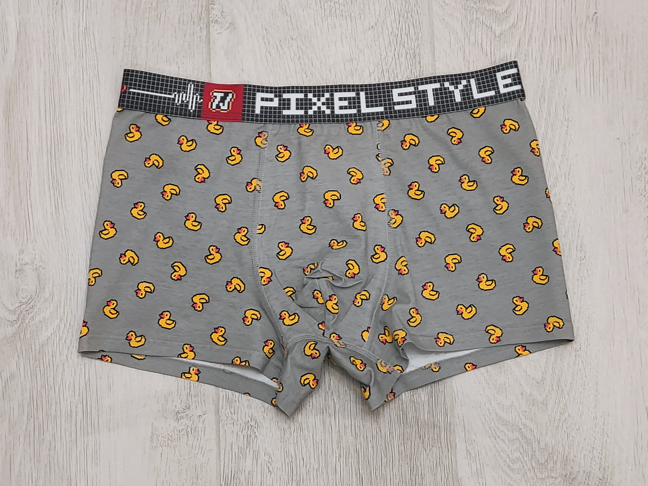 Чоловічі труси PIXEL STYLE з малюнком "качки"