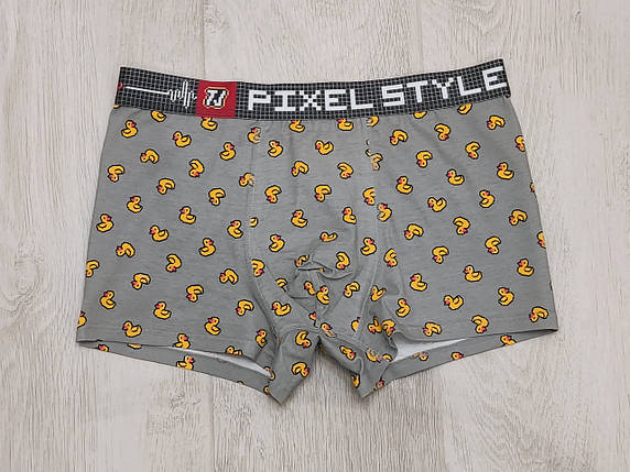 Чоловічі труси PIXEL STYLE з малюнком "качки", фото 1
