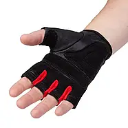 Рукавички для фітнесу PowerPlay 2222 Чорні XL, фото 4