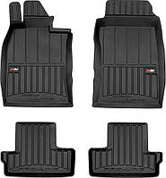 Автомобільні килимки поліки в салон Frogum 3D на у Mini Cooper R50 R52 R53 R56 R57 01-14 Мини Купер чорні 3