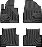 Автомобильные коврики в салон Frogum 3D на для Hyundai Santa Fe 3 13-18 1-2 ряд Хендай Санта Фе черные 2