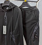 Чоловічий брендовий спортивний костюм CPCompany CK7260 чорний, фото 3