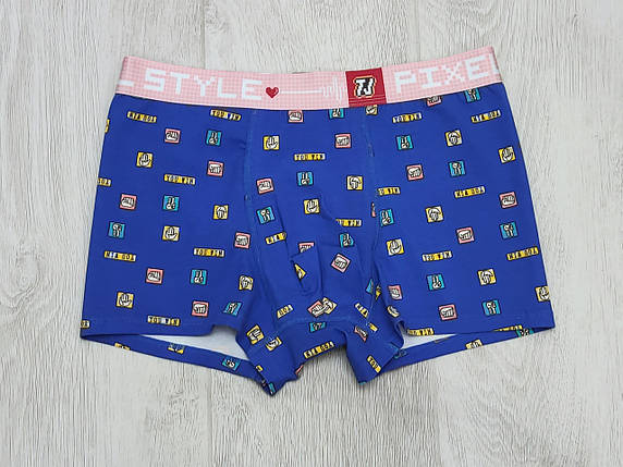 Чоловічі труси PIXEL STYLE з малюнком "емодзі", фото 1