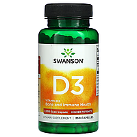 Vitamin D3 2000 IU Swanson 250 капсул