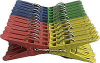 Прищепки с кольцом Toppack разноцветные набор 10шт