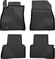 Автомобільні килимки поліки в салон Frogum 3D на у NISSAN Juke 1 10-19 Ниссан Жук чорні 2