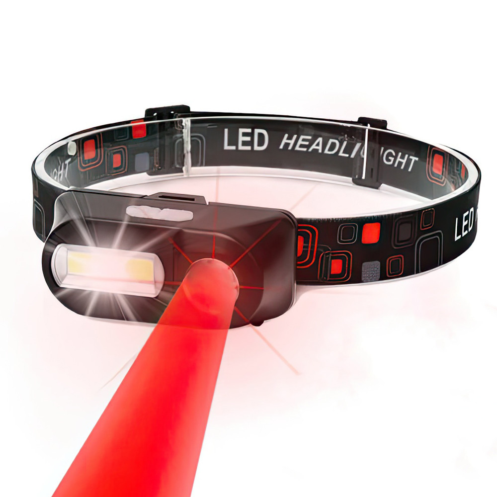 Налобний ліхтарик X-Balog BL 1084 Біле/Червоне світло, акумуляторний ліхтарик на голову | фонарик налобный на аккумуляторе, фото 1