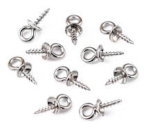 Тримач гвинтовий штифт із шапочкою 10 шт 10х4 мм неіржавка сталь кольору платину