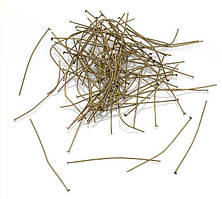 Піни гвоздики 120 шт 60х0.7 мм залізо колір бронза